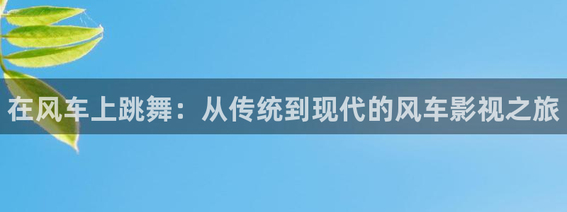 大地资源网最新电影：在风车上跳舞：从传统到现代的风车影视之旅